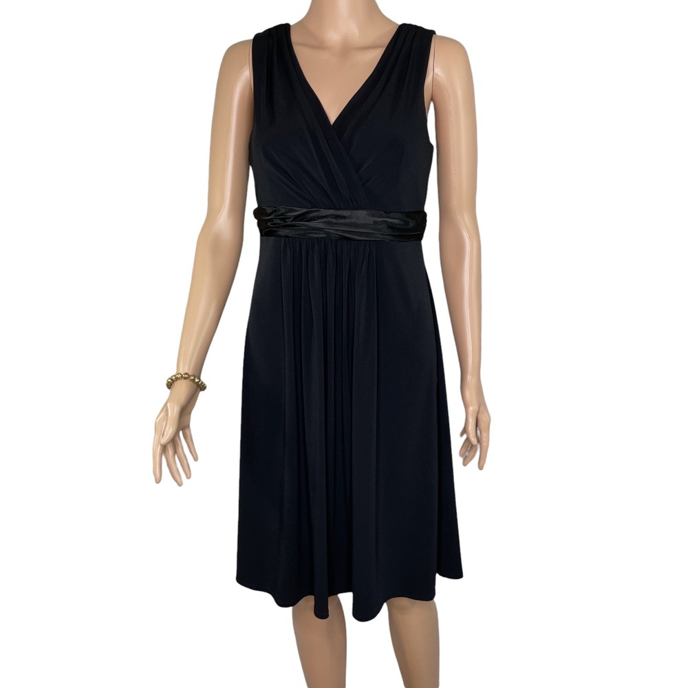 Davids Bridal Black Cocktail Formal Sleeveless Dress Women's Size 8 Prom